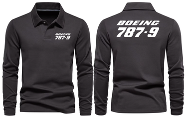 BOEING 787-9 LONG SLEEVE POLO